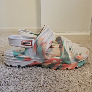 Hunter NWOB Bloom Marble Sandal Womens Size 9